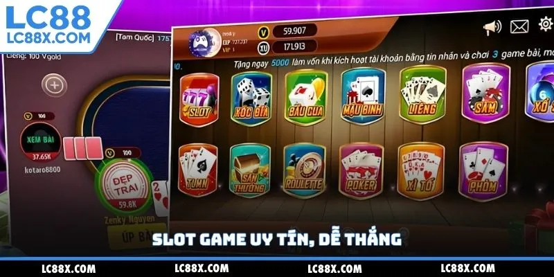 Slot game uy tín, dễ thắng